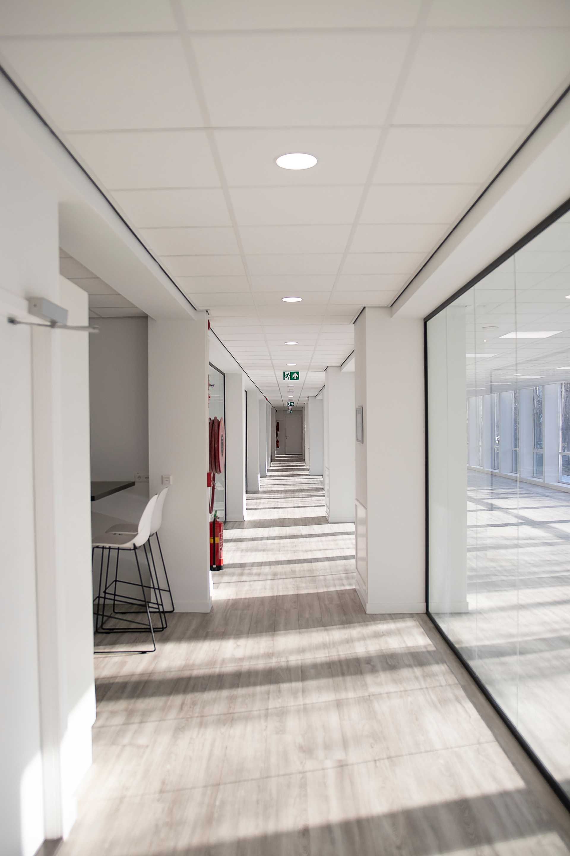 De entree van het The Next App kantoor op Westblaak in Rotterdam
